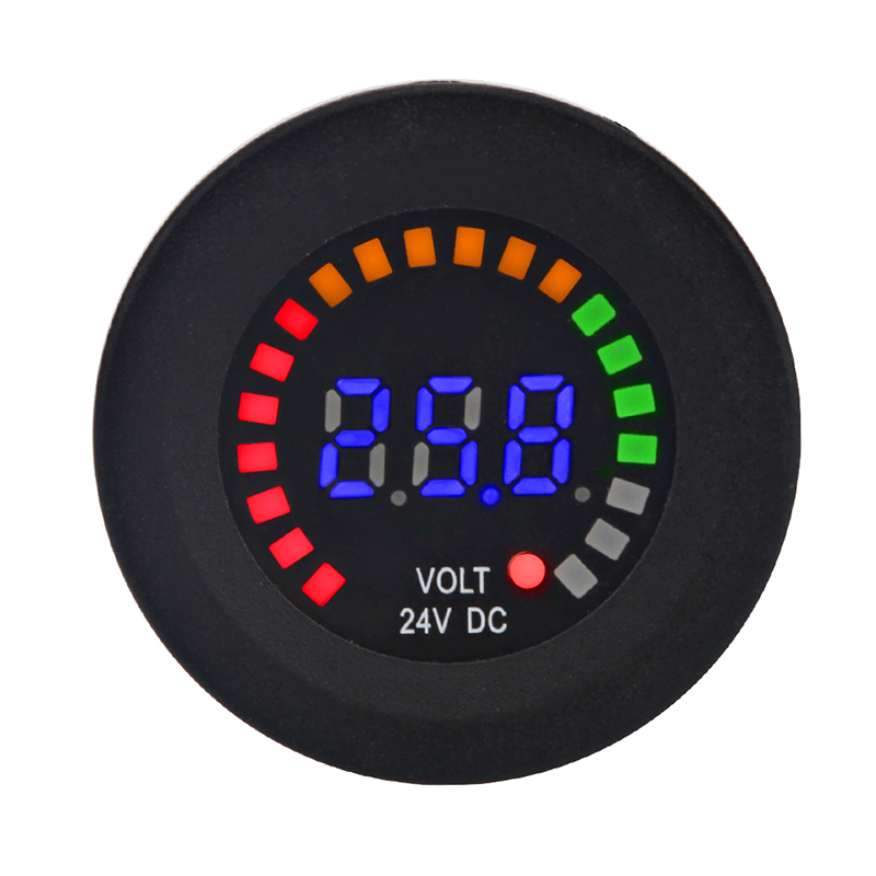 Battery Monitor Coulometer - Woltomierz DC 24V 12V Kolorowy LED