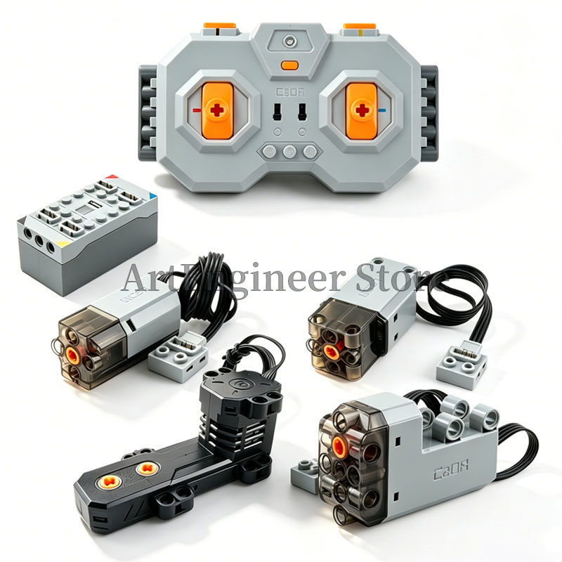 Renewable Energy Lego - CaDA Power Functions Silniki M/L/Servo Klocki
