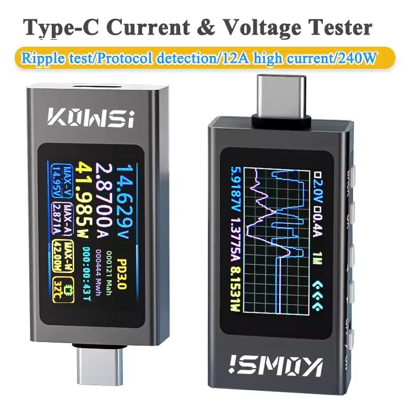 Battery Monitor Coulometer - KWS-X1 Monitor prądu i napięcia typu