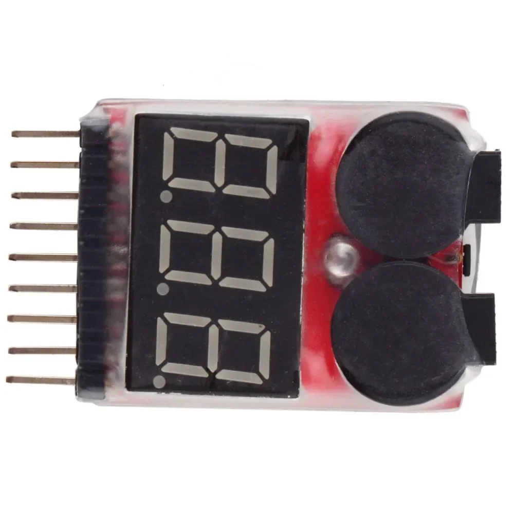 Battery Monitor Coulometer - 1/2/5PCS Wyświetlacz napięcia RC Alarm niskiej